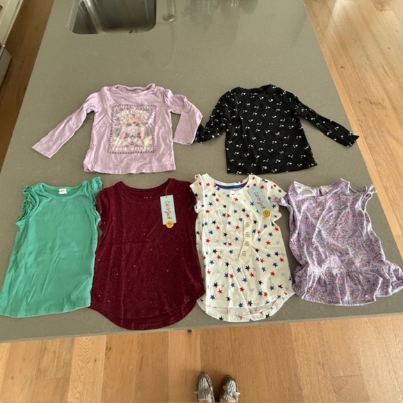 Bundle of 4T Toddler Shirts (6 Pieces) Various Brads-Some new, some never worn - Picture 1 of 6